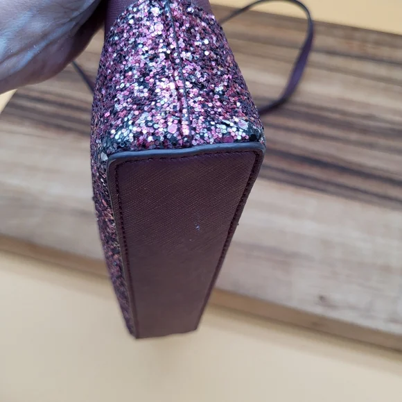 Kate Spade Burgundy and Pink Glitter Bag - Picture 5 of 7